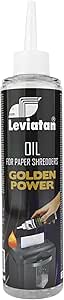 LEVIATAN Aceite Lubricante para Destructoras de Documentos, Apto para Todas Trituradora de Documentos, 250 ml