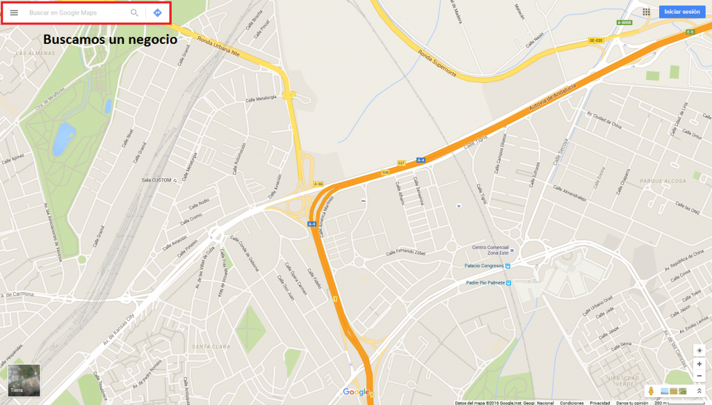 encontrar un negocio en google maps