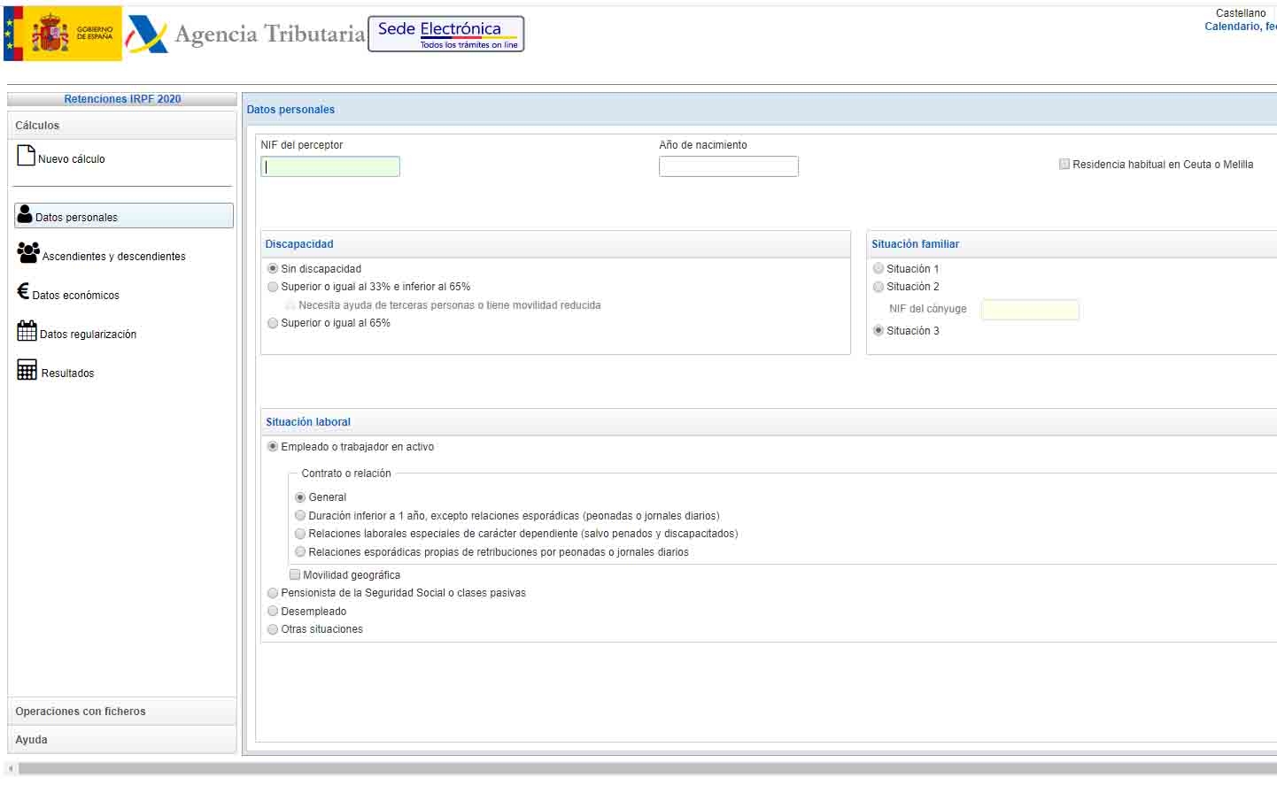Retenciones e ingresos a cuenta del IRPF 2020