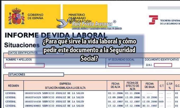 ¿Para qué sirve la vida laboral y cómo pedir este documento a la Seguridad Social?