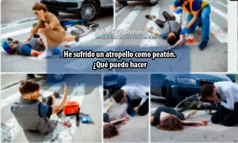 He sufrido un atropello como peatón. ¿Qué puedo hacer