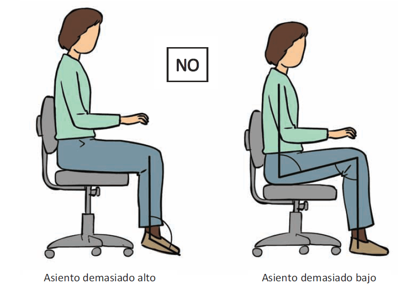 Una mala postura y silla pueden acarrear enfermedades y lesiones profesionales