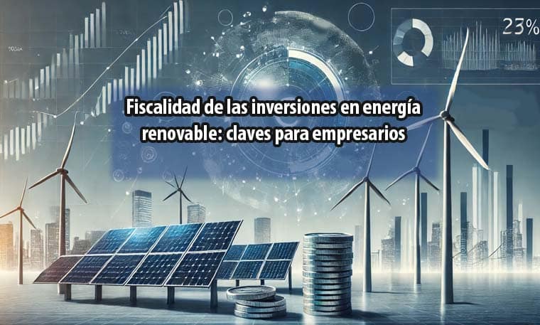 Fiscalidad de las inversiones en energía renovable: claves para empresarios