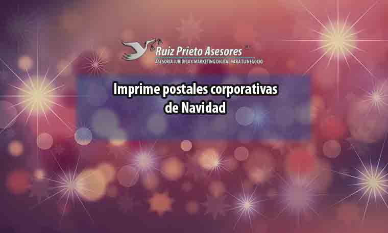 Imprime postales corporativas de Navidad