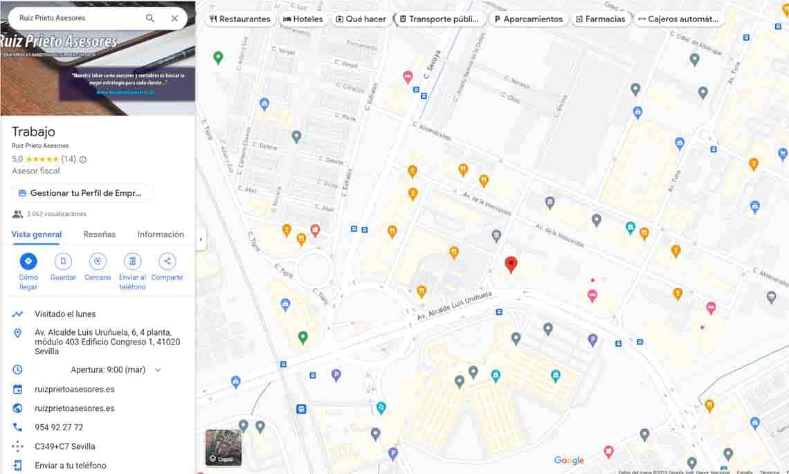¿Cómo valorar un negocio en Google Maps? | Asesores fiscales en Sevilla